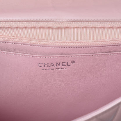 Chanel Lambskin Quilted Maxi Single Flap Pink 6 of 19
