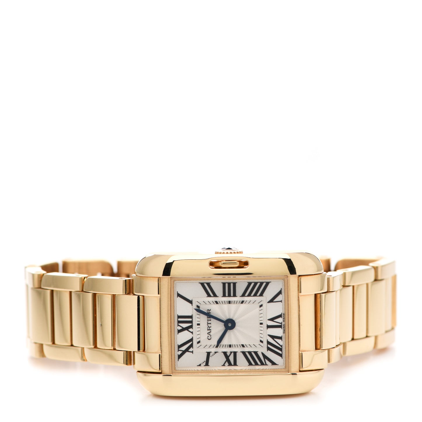 18K Yellow Gold 23mm Tank Anglaise Quartz Watch