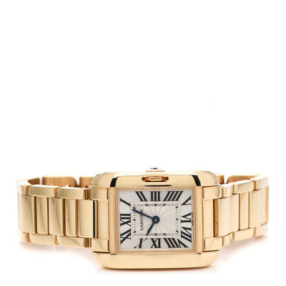 Cartier 18K Yellow Gold 23mm Tank Anglaise Quartz Watch 2 of 5