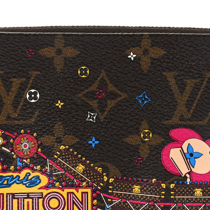 Louis Vuitton Monogram 2020 Christmas Animation Roller Coaster Mini Pochette Accessories Pivoine 8 of 11
