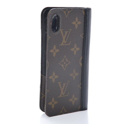 Louis Vuitton Monogram iPhone XS Max Folio Case Black 3 of 13