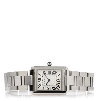 Cartier Stainless Steel 24mm Tank Solo Quartz Watch 3 of 8