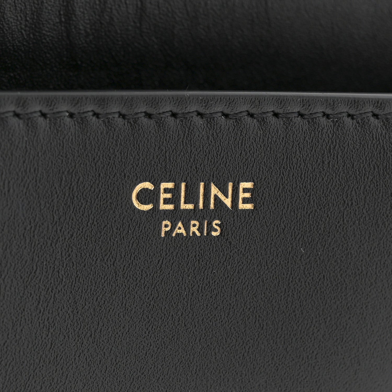 Celine Satinated Calfskin Small 16 Top Handle Bag Black 6 of 10
