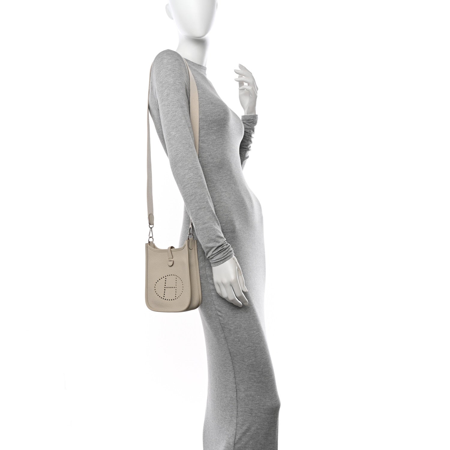 Hermes Taurillon Clemence Amazone Evelyne TPM Beton 2 of 11