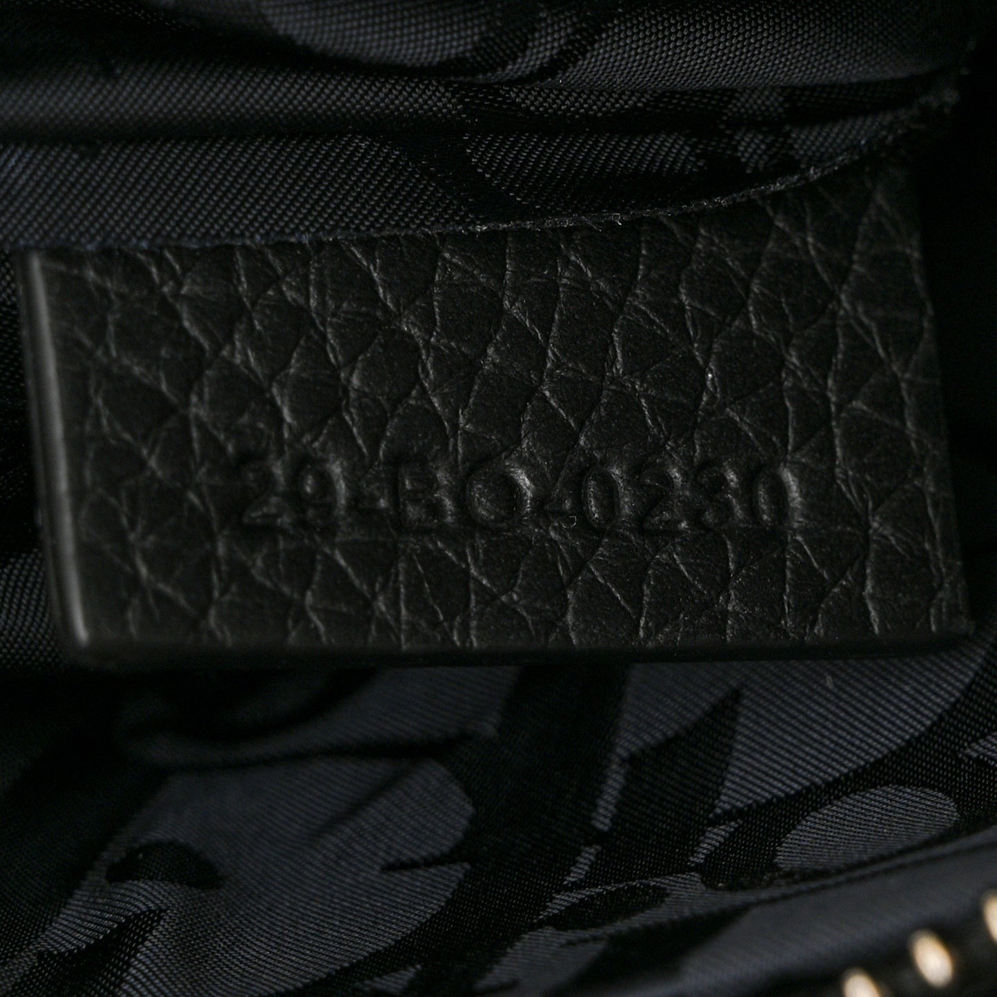 Grained Calfskin Saddle Soft Bag Black