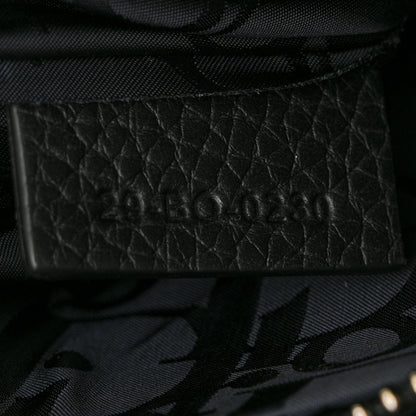 Christian Dior Grained Calfskin Saddle Soft Bag Black 12 of 19