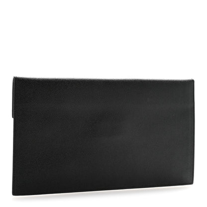 Saint Laurent Grain De Poudre Uptown Pouch Black 3 of 9