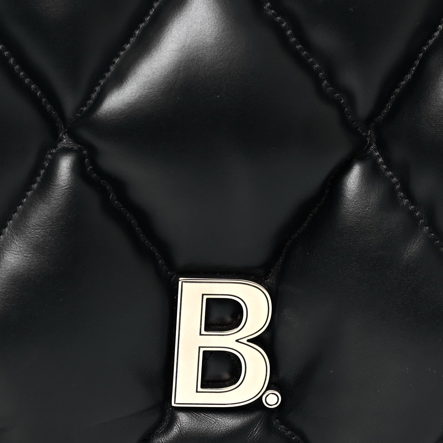 Balenciaga Nappa Calfskin Quilted Large Touch Shoulder Bag Black 9 of 18