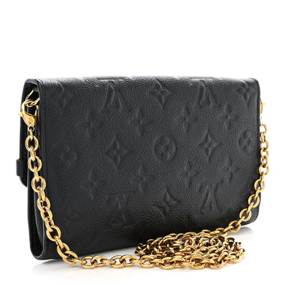 Louis Vuitton Empreinte Vavin Chain Wallet Black 3 of 11