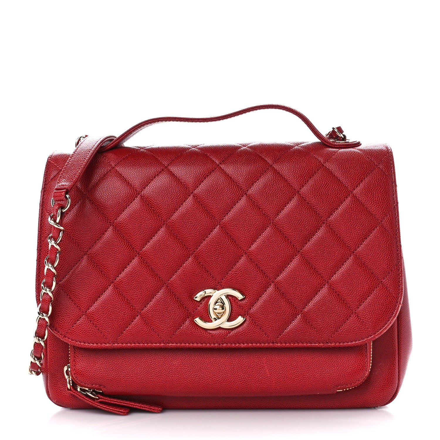 Chanel Caviar Quilted Large Business Affinity Flap Red 1 of 15