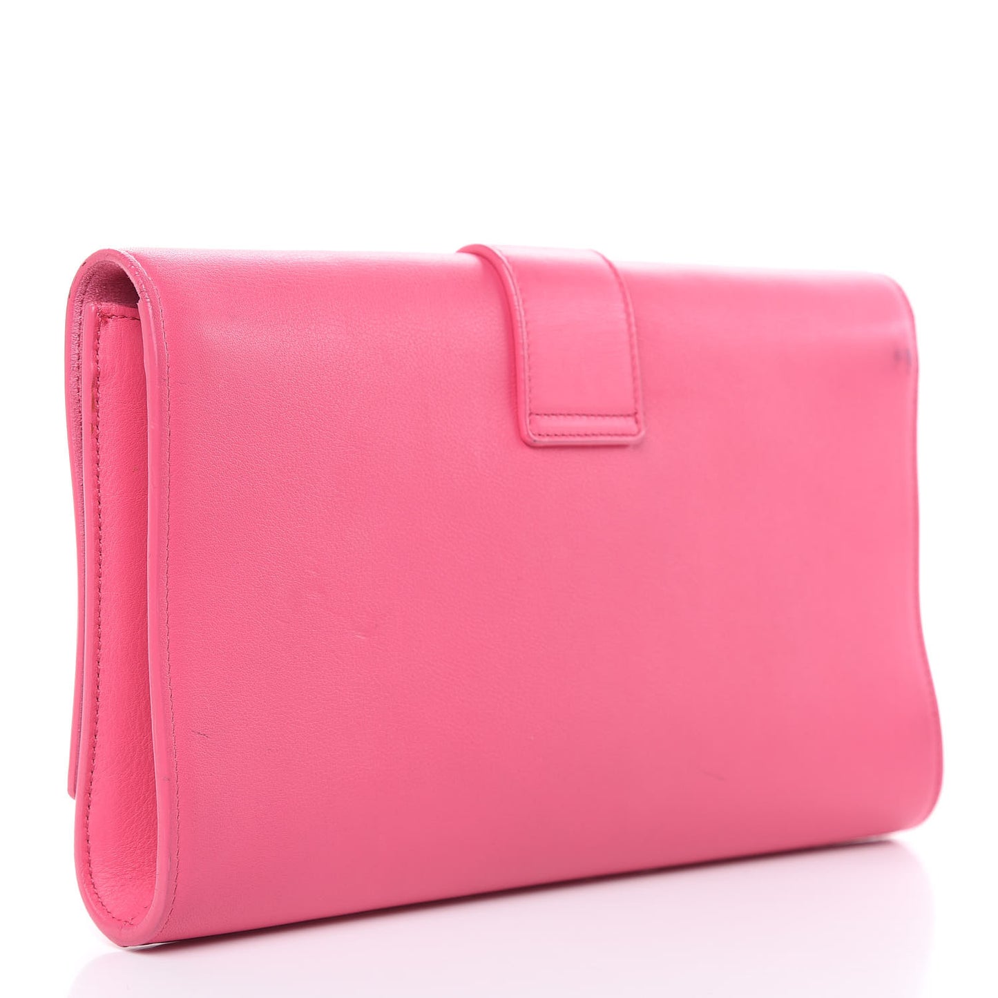 Calfskin Classic Y Ligne Clutch Pink