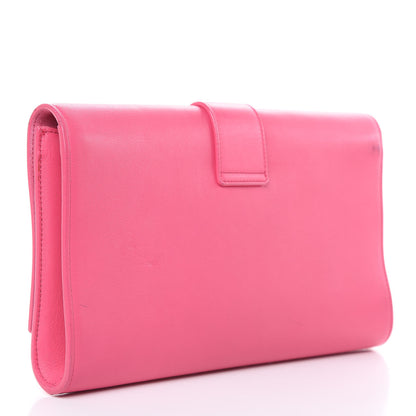 Saint Laurent Calfskin Classic Y Ligne Clutch Pink 3 of 16