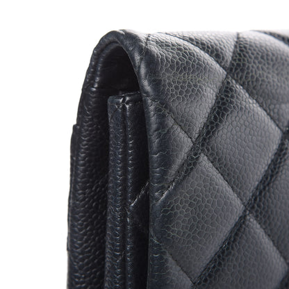 Chanel Caviar Quilted Clutch With Chain Flap Black 11 of 14