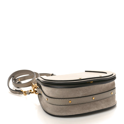 Chloe Calfskin Suede Small Nile Bracelet Bag Motty Grey 4 of 9