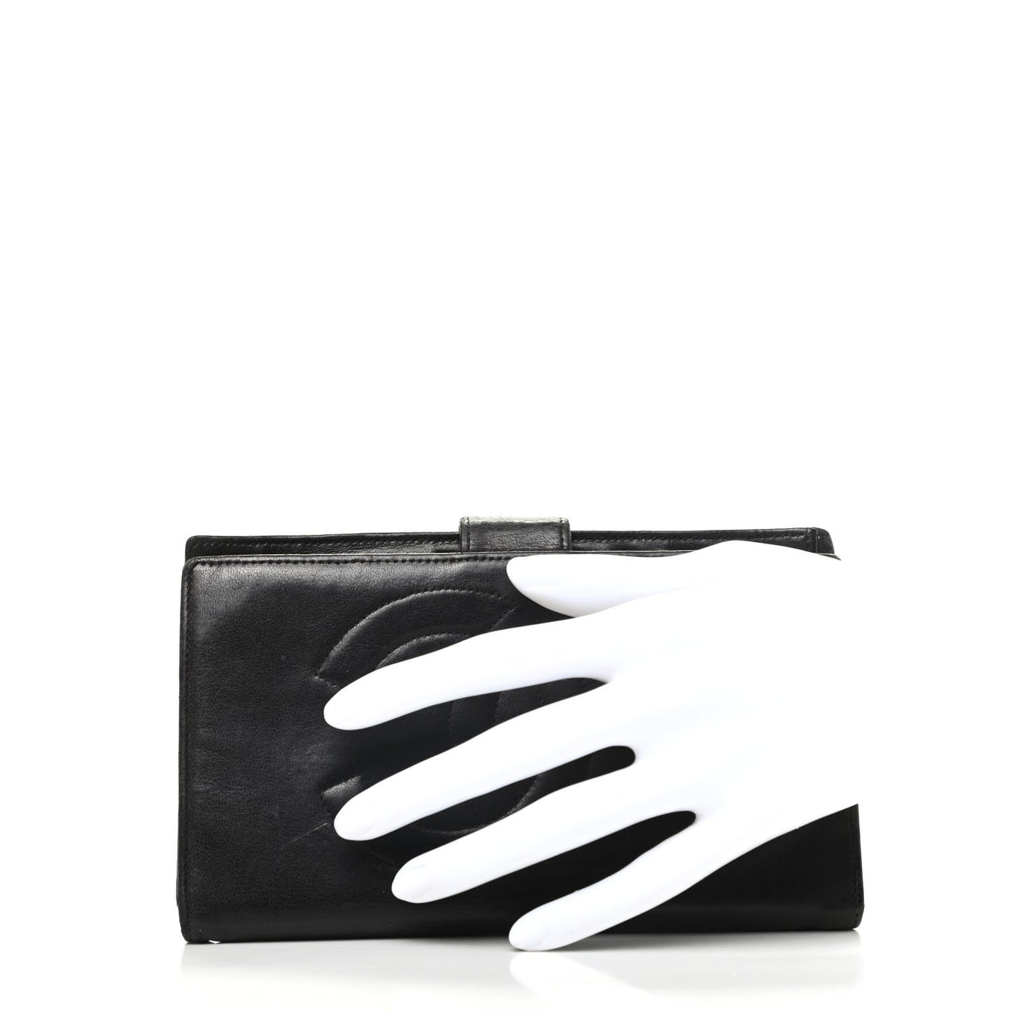Lambskin Timeless CC French Wallet Black