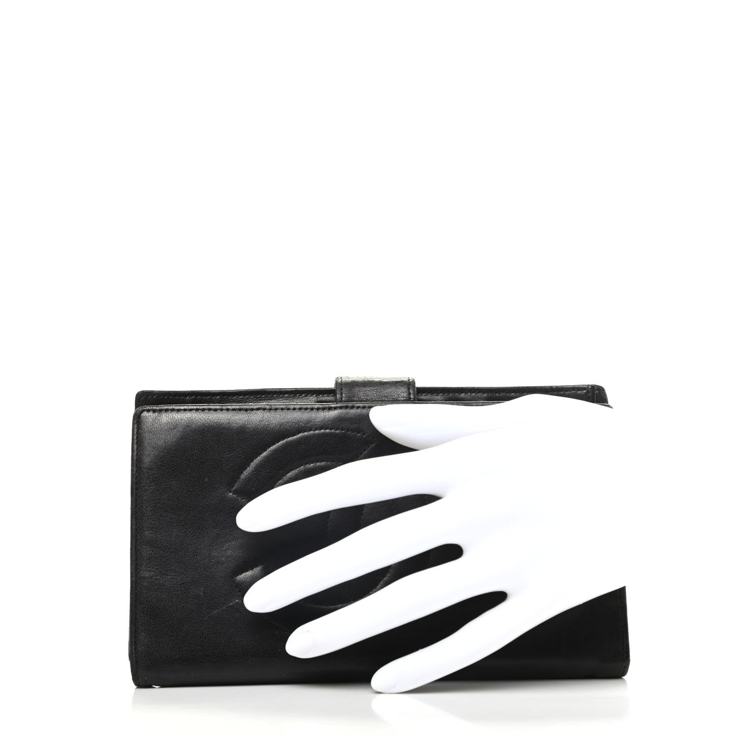 Chanel Lambskin Timeless CC French Wallet Black 2 of 8
