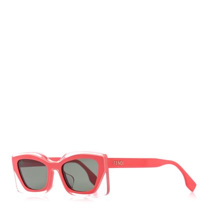 Fendi x SKIMS 53mm Rectangular Sunglasses Red 1 of 8