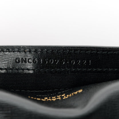 Saint Laurent Grained Calfskin Monogram Phone Holder Crossbody Black 7 of 12