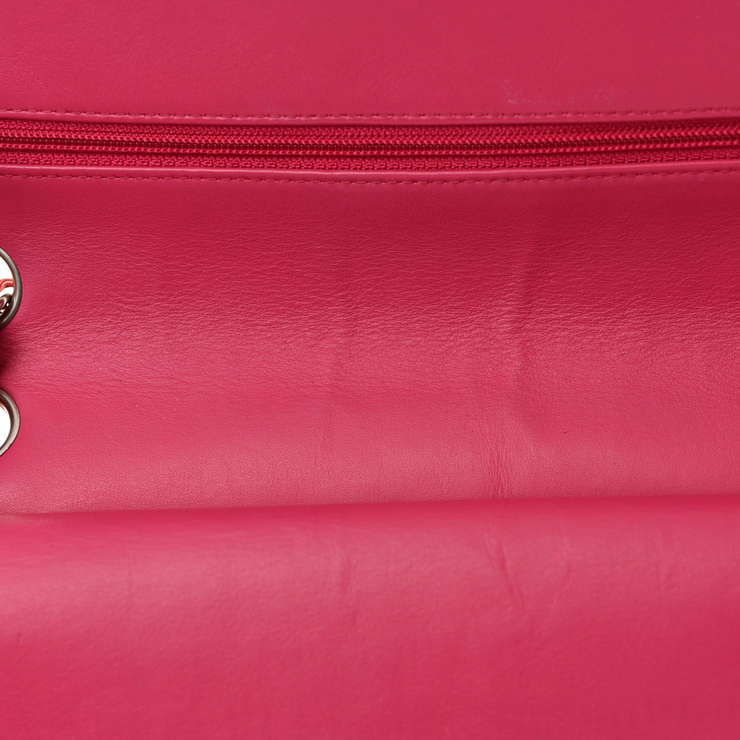 Chanel Patent Quilted Medium Double Flap Dark Pink 12 of 15