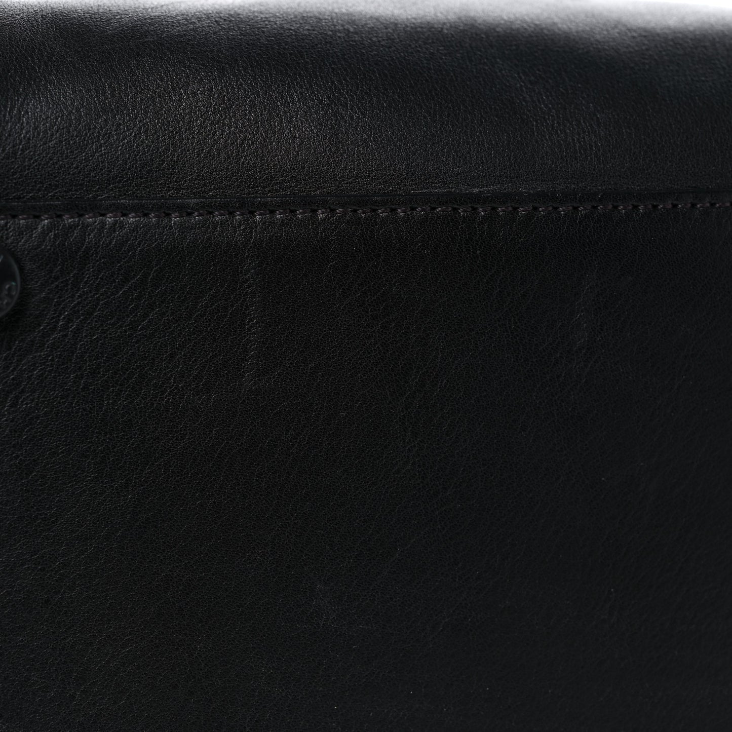 Calfskin Shopper Tote Black
