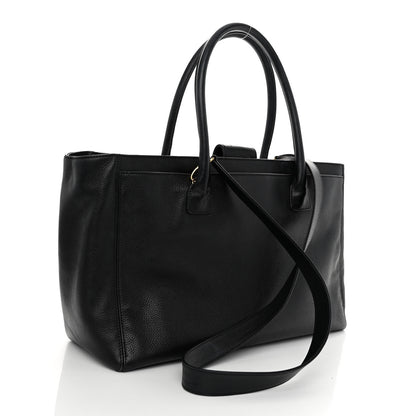 Chanel Calfskin Cerf Executive Shopper Tote Black 3 of 10