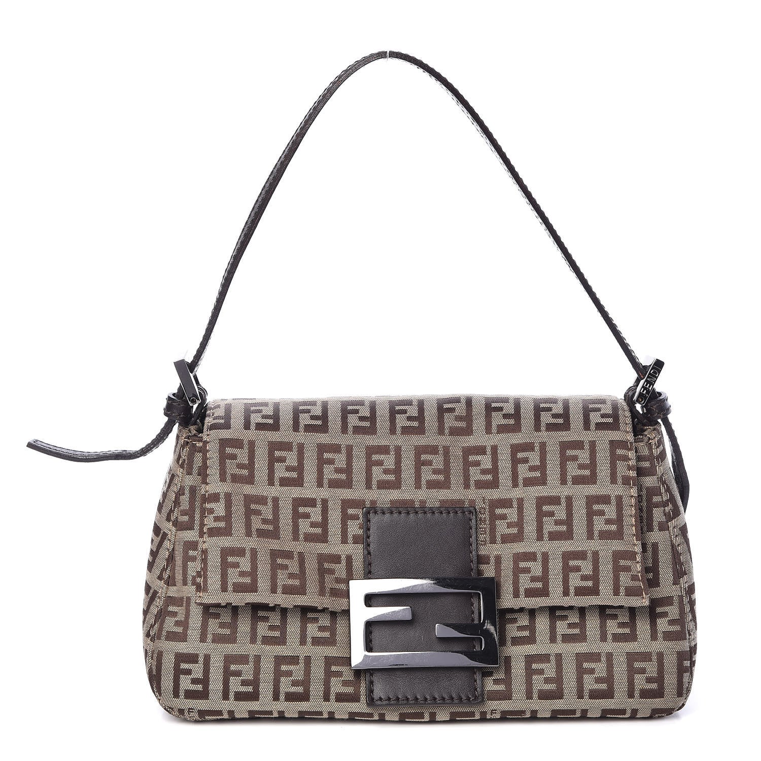 Fendi Zucchino Mini Mama Baguette Tobacco 1 of 10