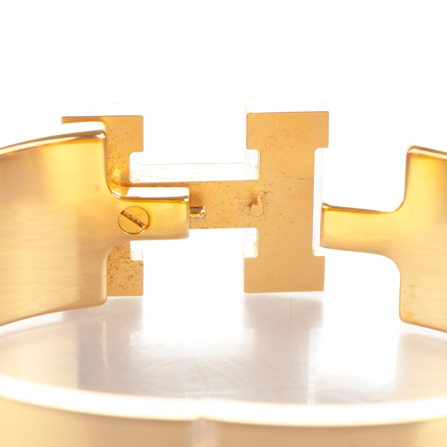 Enamel Wide Clic Clac H Bracelet GM Bleu Royal