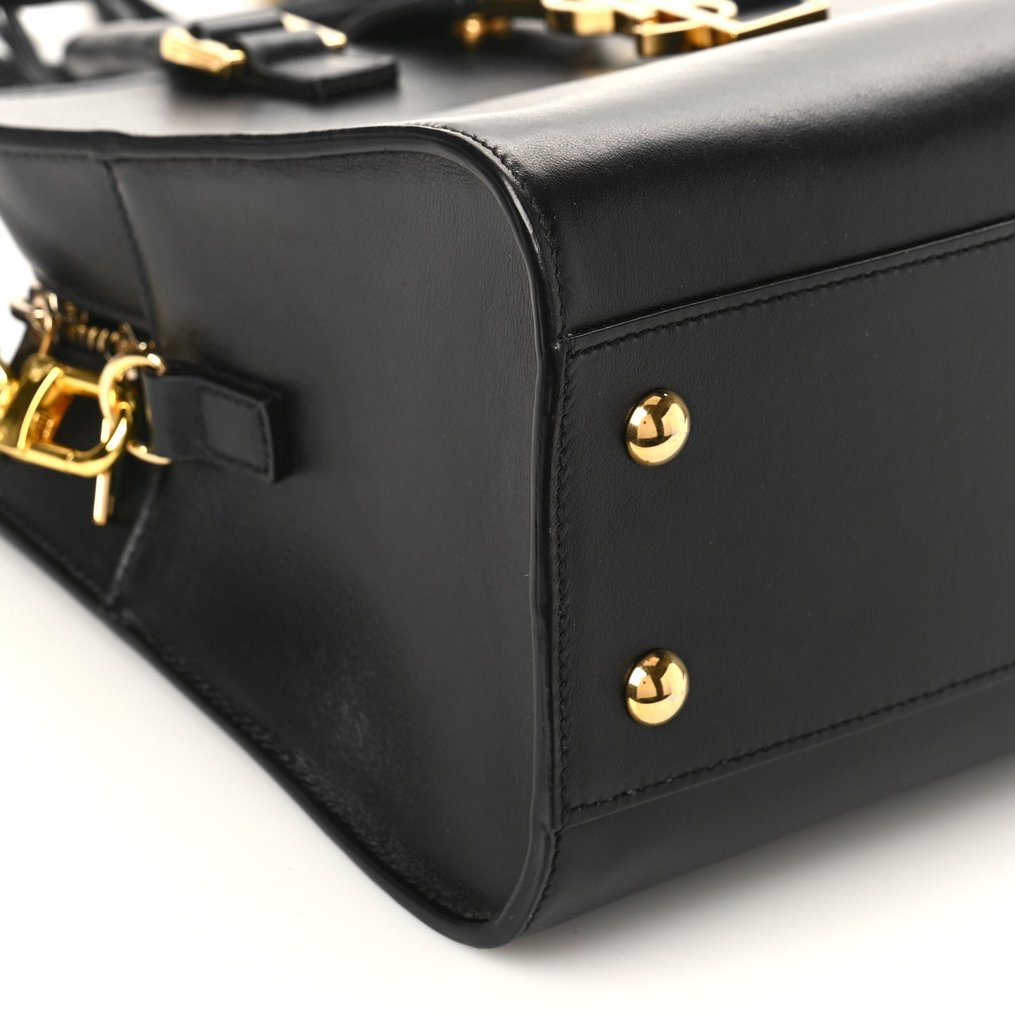 Calfskin Monogram Baby Cabas Black