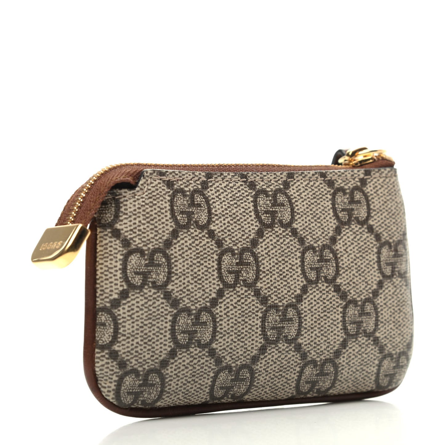 GG Supreme Monogram Key Case Brown