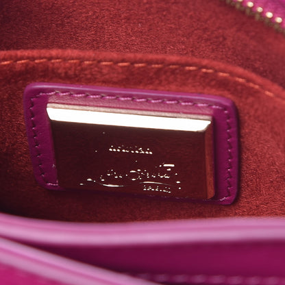 Christian Louboutin Calfskin Spiked Tribouli Crossbody Pink 7 of 8