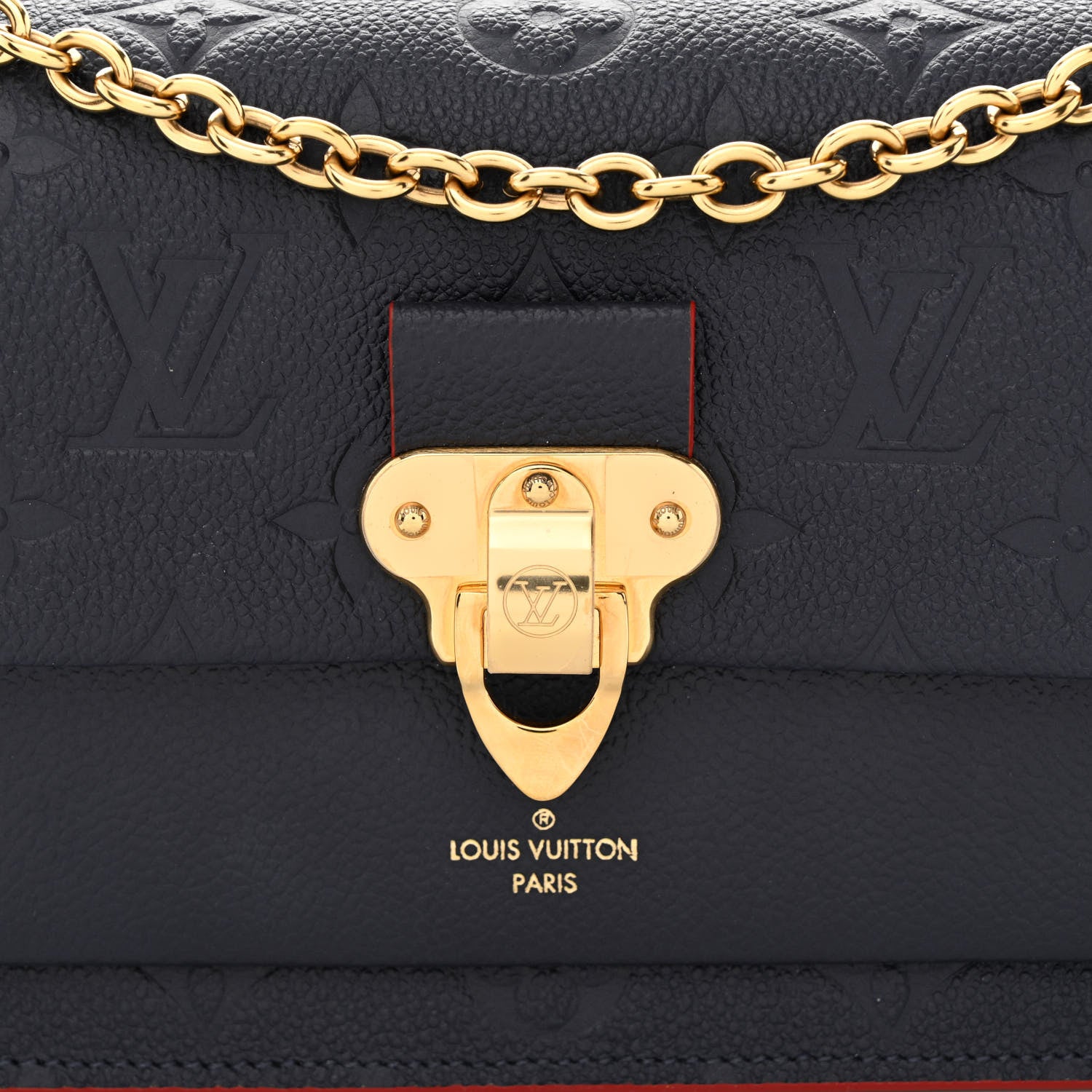 Louis Vuitton Empreinte Vavin Chain Wallet Marine Rouge 8 of 10