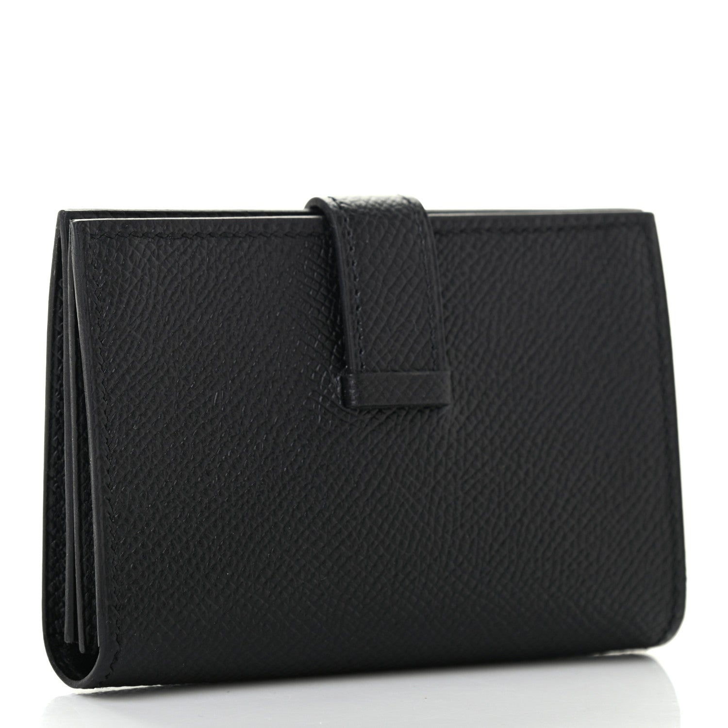 Hermes Epsom Bearn Card Holder Wallet Black 3 of 7
