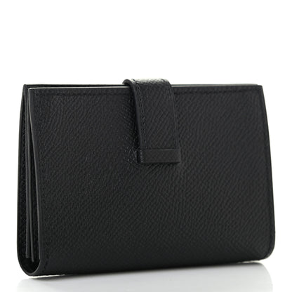 Hermes Epsom Bearn Card Holder Wallet Black 3 of 7