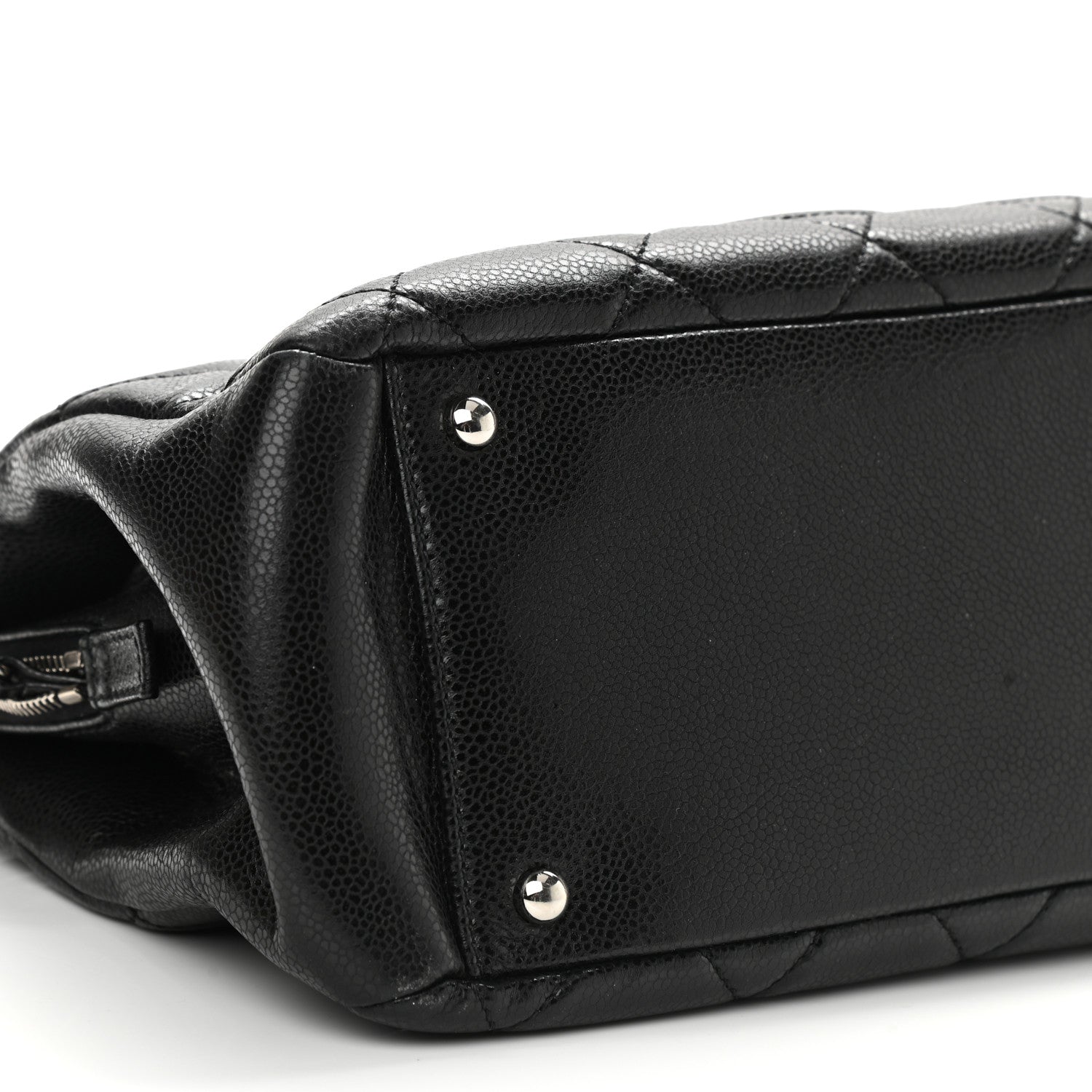 Chanel Caviar Quilted CC Timeless Soft Tote Black 9 of 10