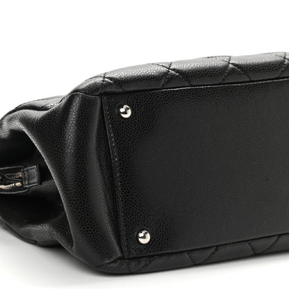 Chanel Caviar Quilted CC Timeless Soft Tote Black 9 of 10