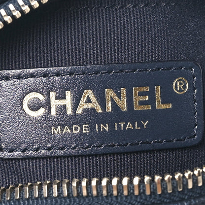Chanel Iridescent Caviar Quilted Chain Melody Camera Bag Dark Blue 6 of 10