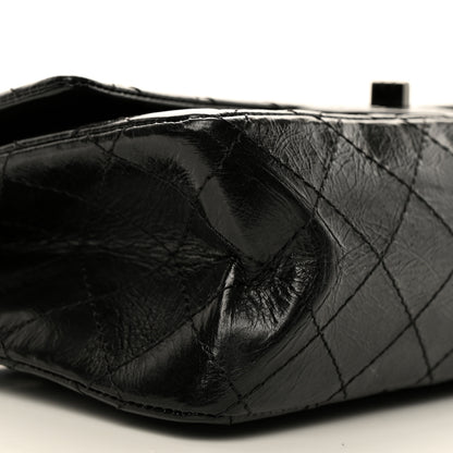 Chanel Glazed Calfskin Quilted 2.55 Reissue 226 Flap So Black 9 of 10