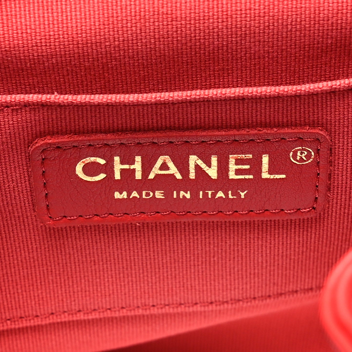 Lambskin Quilted Small Duma Drawstring Backpack Red