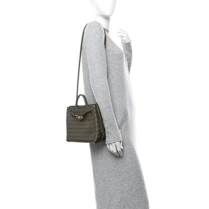 Bottega Veneta Nappa Intrecciato Small Andiamo Shoulder Bag Cypress 2 of 10