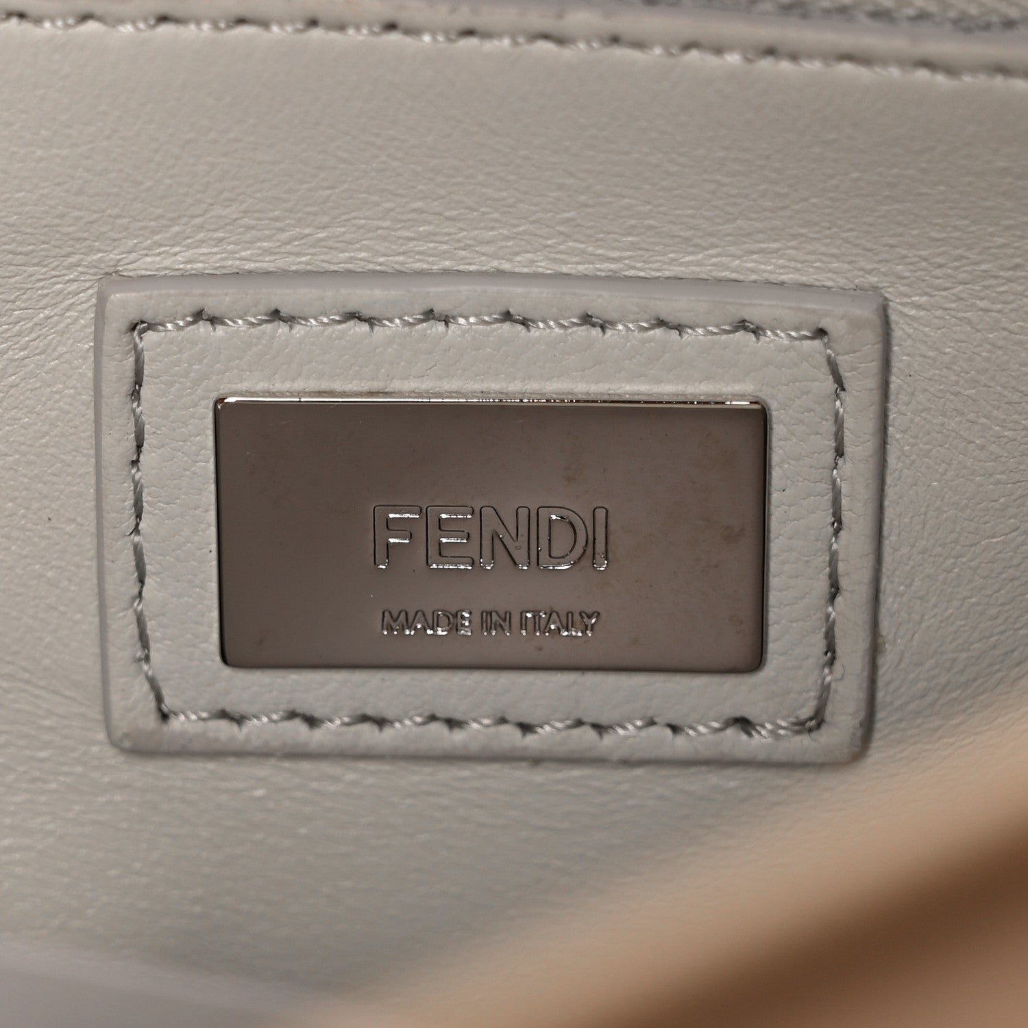Fendi Nappa Colorblock Mini Peekaboo Iconic Satchel Soap Amazzonia Opal 6 of 9