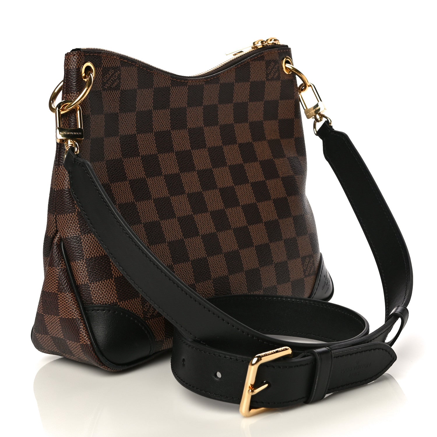 Louis Vuitton Damier Ebene Odeon PM Black 3 of 12