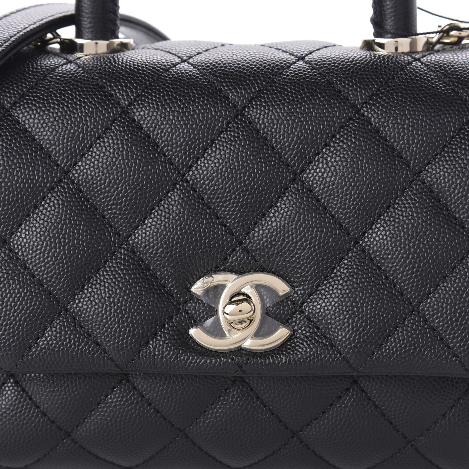Chanel Caviar Quilted Extra Mini Coco Handle Flap Black 10 of 11