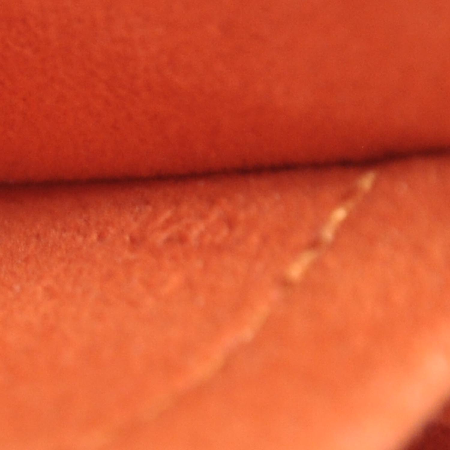 Louis Vuitton Monogram Perforated Pochette Accessories Bag Orange 9 of 10