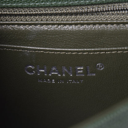 Chanel Caviar Quilted Mini Rectangular Flap Green 5 of 7