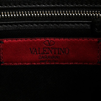 Valentino Garavani Vitello Calfskin Small Rockstud Flip-Lock Messenger Bag Black 6 of 9