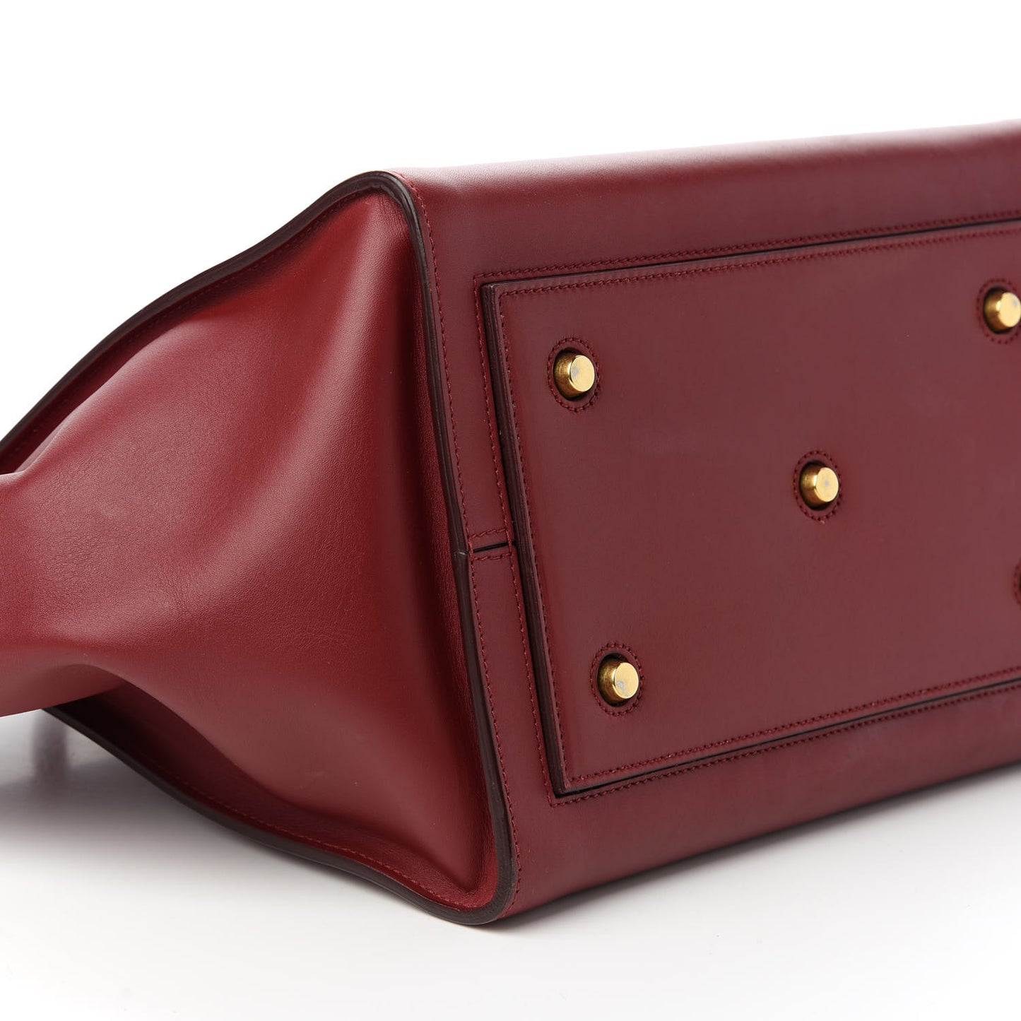 Smooth Calfskin Small Tie Knot Tote Red