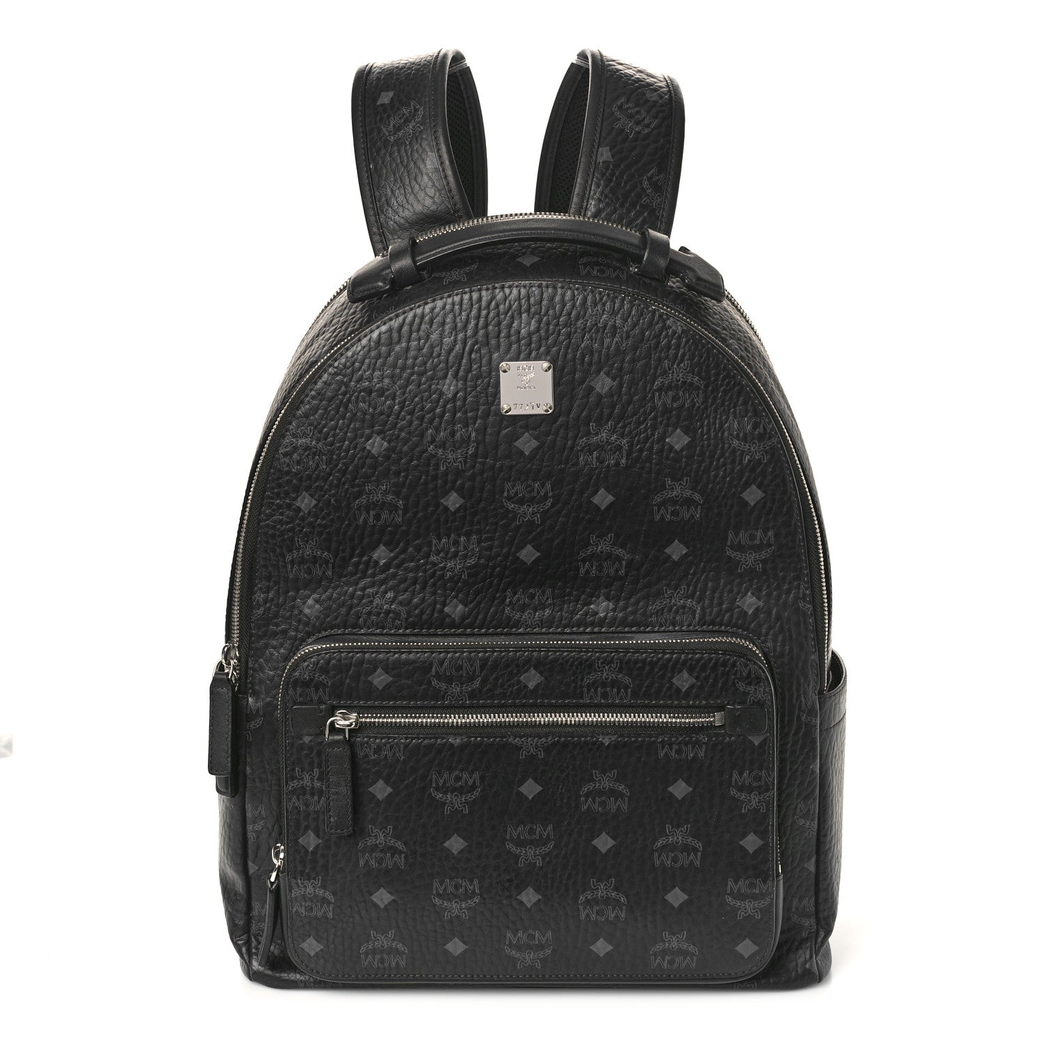 MCM Visetos Medium Stark Backpack Black 1 of 9