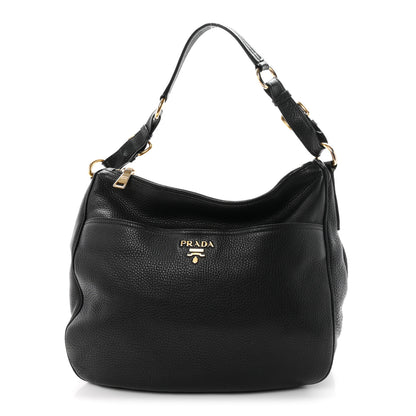 Prada Vitello Daino Sacca Hobo Black 1 of 10