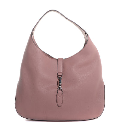 Gucci Soft Grained Calfskin Large Jackie Hobo Rosy Phard 1 of 8