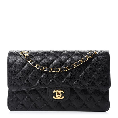 Chanel Caviar Quilted Medium Double Flap Black 1 of 11
